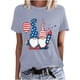thumbnail image 2 of Fiudx Liquidación de Ofertas Flash Blusa de Manga Corta con Estampado de Moda para Mujer, Divertida Camiseta con Cuello Redondo, 2 of 4