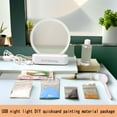 thumbnail image 1 of DIY Quicksand Painting Night Light Material Kit,USB Powered RGB Color Changing Lamp,360° Rotatable Dimmable Sand Art Hourglass,Handmade Ornament Gift For Home Table Decor, 1 of 7