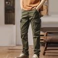 thumbnail image 1 of Mceream Pantalon Cargo Léger pour Homme, Randonnée en Plein Air, Pantalon de Travail, Jogging, Voyage, Chino avec Multiples Poches, Ropa Para Gimnasio de Hombre, Vert Armée, G, 1 of 4