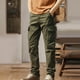 thumbnail image 1 of Pantalones largos para hombre, cintura elástica, transpirables, cómodos, suaves, informales, de playa, de poliéster, 1 of 4