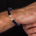 thumbnail image 4 of Pulsera de cuentas naturales de piedra volcánica mancuerna Europea y Joyería fina para hombres y mujeres, 4 of 5