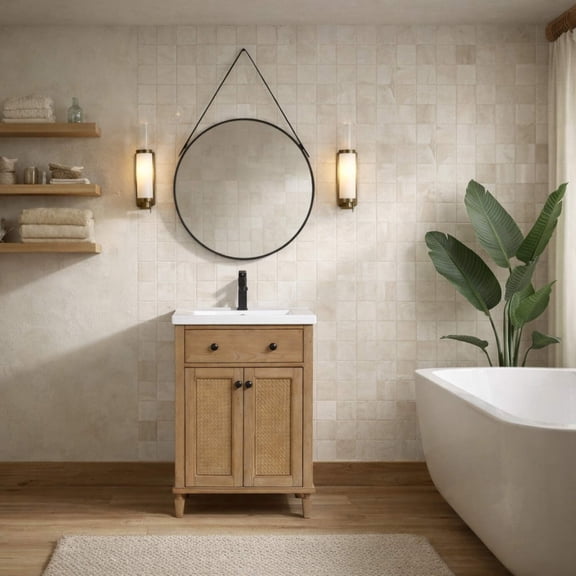 Annie 24" Bathroom Vanity Weathered Fir