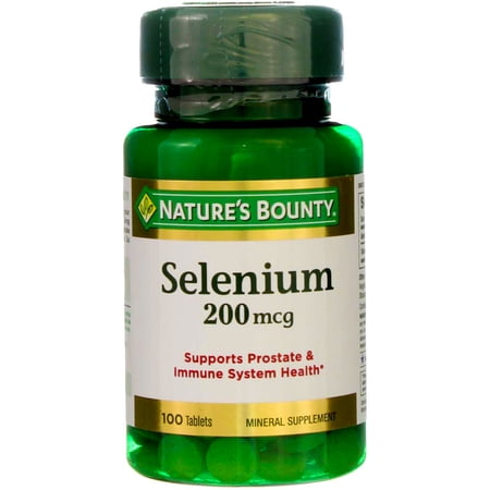 Nature's Bounty Selenium Tablets, 200, 100 Ct (3 pack) (Bundle)