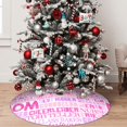 thumbnail image 5 of Yiaed Best Mom ever Print Christmas Tree Skirt , Tree SkirtsTree Mat for Christmas Winter Holiday Indoor Decorations-48", 5 of 7