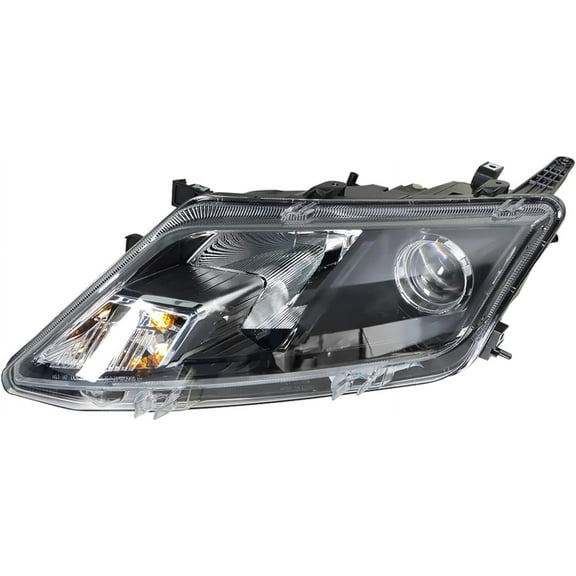 OTTULUR Headlight Assembly Replacement for 2010-2012 Ford Fusion Halogen Clear Lens Black Interior Driver Side FO2502273