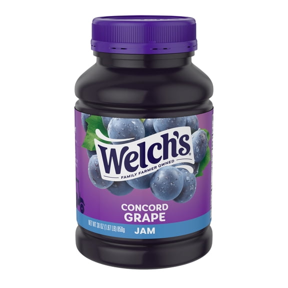 Welch's Concord Grape Jam, 30 oz Jar
