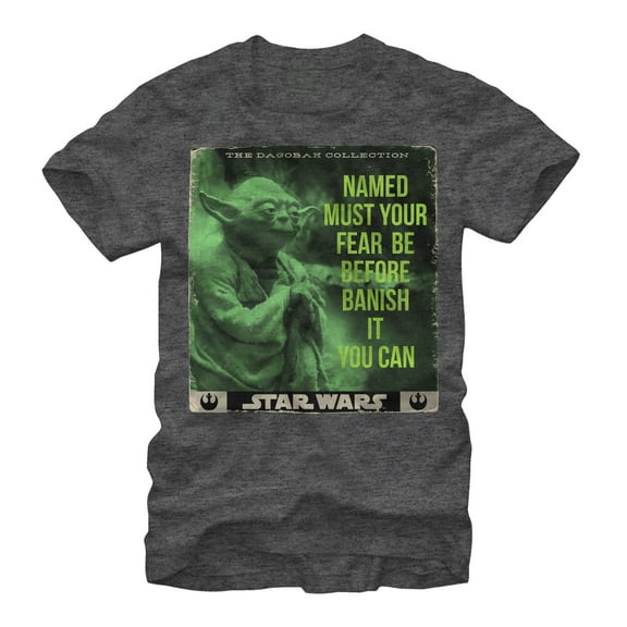 Men's Star Wars Yoda Dagobah Collection  Graphic Tee Charcoal Heather Small