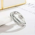 thumbnail image 4 of 925 Silver Ring-Women's Triple Ring,Size 7, 4 of 5