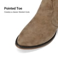 thumbnail image 5 of DREAM PAIRS Women's Western Cowboy Cowgirl Boots Square Toe Embroidery Mid Calf Booties, 5 of 8