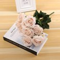 thumbnail image 5 of Fundaslor de rosa artificial falsa flor falsa floral boda ramo de mesa decoración del hogar Eigraketly JJ20557-15, 5 of 5