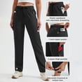 thumbnail image 4 of MASKERT Women's Hiking Pants-27" Lightweight Quick Dry Sweatpants Casual Safari Work Travel Outdoor Clothes Black（Size XS-XXXL）, 4 of 9
