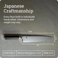 thumbnail image 2 of Shun Classic 10-Inch Chef’s Knife, Kitchen Knife, VG-MAX Steel Core, Damascus-Clad Stainless Steel, Pakkawood Handle, 2 of 7