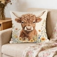 thumbnail image 2 of Throw Pillow Cover 18x18 Inch Cute Patterns Print Soft Breathable Hidden Zipper Decorative for Sofa Living Room by MPOISVA, 2 of 7