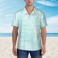 thumbnail image 4 of Easygdp Blue Bright Men's Hawaiian Shirts Print Lapel Short Sleeve for Beach, vacation, party, casual occasions - X-Large, 4 of 9