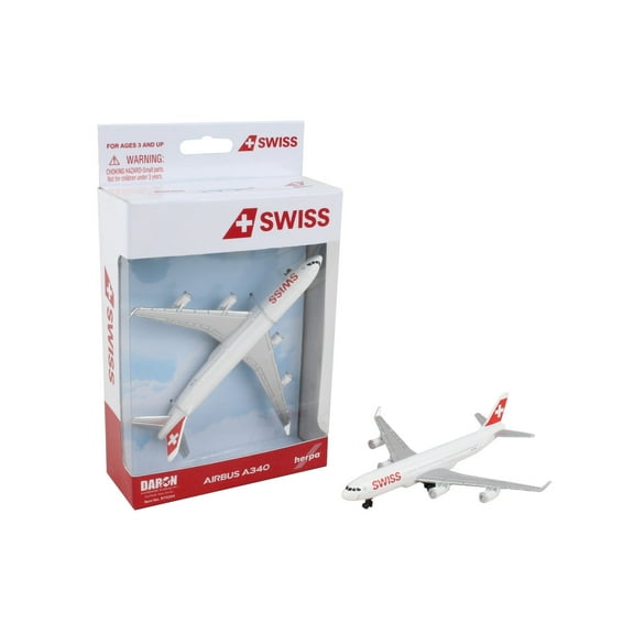 Swiss International Airliner Toy Airplane Diecast with Plastic Parts