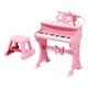 thumbnail image 3 of Teclado multifuncional para niños, práctico, con micrófono, 37 teclas reproducibles Rosa, 3 of 9