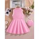 thumbnail image 3 of Vestido VARMILO casual rosa sin mangas con bolso – 6 años, 3 of 6