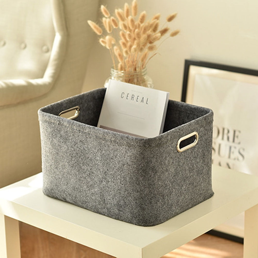 AIHOME Felt Tall Laundry Clothing Basket Storage Bin Basket Advanced