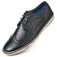 thumbnail image 5 of Mio Marino Round Toe Casual Brogue Design Dress Shoes for Men, 5 of 6