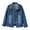 Dark blue, variant on Baqcunre Winter Coats For Women Women'S Colorful Plus Size Denim Jacket Short Baggy Top Fall Clothes Jackets For Women Blue L
