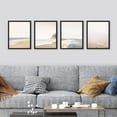 thumbnail image 2 of PixonSign 4 PCS Posters Sea Wave Wall Art Set White Minimalist Ocean Beach Seashore Landscape Prints Room Decor Nature Wilderness Multicolor Artwork for Living Room, Bedroom, Office - 12"x16" Black, 2 of 5