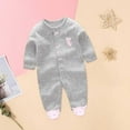 thumbnail image 4 of EnJoCho Toddler Summer Jumpsuit Toddler Long Sleeve Cat Print Rompers for 0 to 12 Months Trendy Bodysuit for Little Baby Toddler Kids, 4 of 4