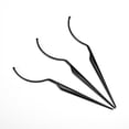 thumbnail image 2 of Black Plastic Fake Eyelash Display Stick for Women with Adjustable Curve, Durable Salon Accessory, 3pcs, 2 of 8