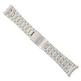 thumbnail image 5 of HOMEMAXS 24mm Stainless Steel Bracelet Watch Band Strap Curved End Solid Links (Silver), 5 of 7
