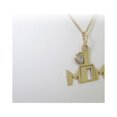 thumbnail image 6 of Mom Diamond Necklace Natural #1 Mom 14K Solid Gold Mothers Pendant 18", 6 of 7