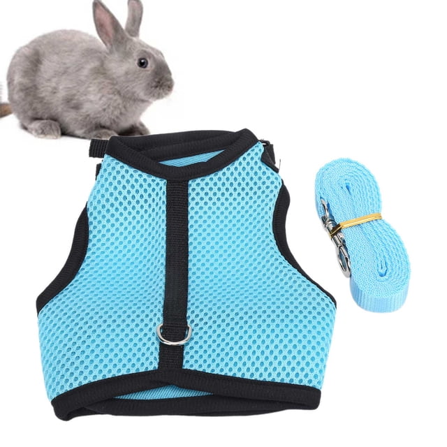 Arnés Ajustable Mini Chaleco Para Mascotas, Conjunto De Arnés Y Correa, Correa De Malla Para Mascotas Para Conejos, Cobayas