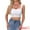 White, variant on DARING DIVA Women Summer Sleeveless Trendy Y2K Going Out Cropped Tank XS Black