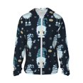thumbnail image 1 of Fotbe Gnome and Snowflakes Chaqueta con Protección Solar UPF 50+ para Hombre y Mujer, Camisa con Capucha y Bolsillos-Medium, 1 of 7