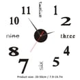 thumbnail image 2 of Reloj De Pared Diy, Relojes Adhesivos Acrílicos Simples Modernos, Decoración Del Hogar (Negro), 2 of 2