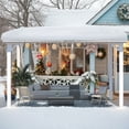 thumbnail image 5 of AECOJOY 8' x 12' Hardtop Gazebo Outdoor Aluminum Pergola ​For Garden, Patio, Backyard-​White, 5 of 10
