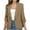 Khaki, variant on Taqqpue Blazer for Women Solid Color Long Sleeve Turndown Collar Button Down Suit Jacket Casual Work Office Blouse Blazer with Pockets