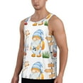 thumbnail image 2 of Fotbe Gnome Camping Fishing Pattern Men's Quick Dry Workout Tank Top Gym Muscle Tee Fitness Bodybuilding Sleeveless T Shirt Breathable Workout Shirt-XX-Large, 2 of 9