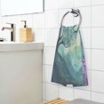thumbnail image 3 of Yayeee 2 Pack Hand Towels for Bathroom 100% Cotton 16" x 28" Soft Absorbent Kitchen Towel, Moonlight Forest, 3 of 7