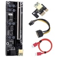 thumbnail image 3 of Methold PCI-E 1x a 6x Powered USB3.0 Extender Card Board Portable Mini Home Computer Adapter Ranura negra Cable rojo Type2 NO2, 3 of 6