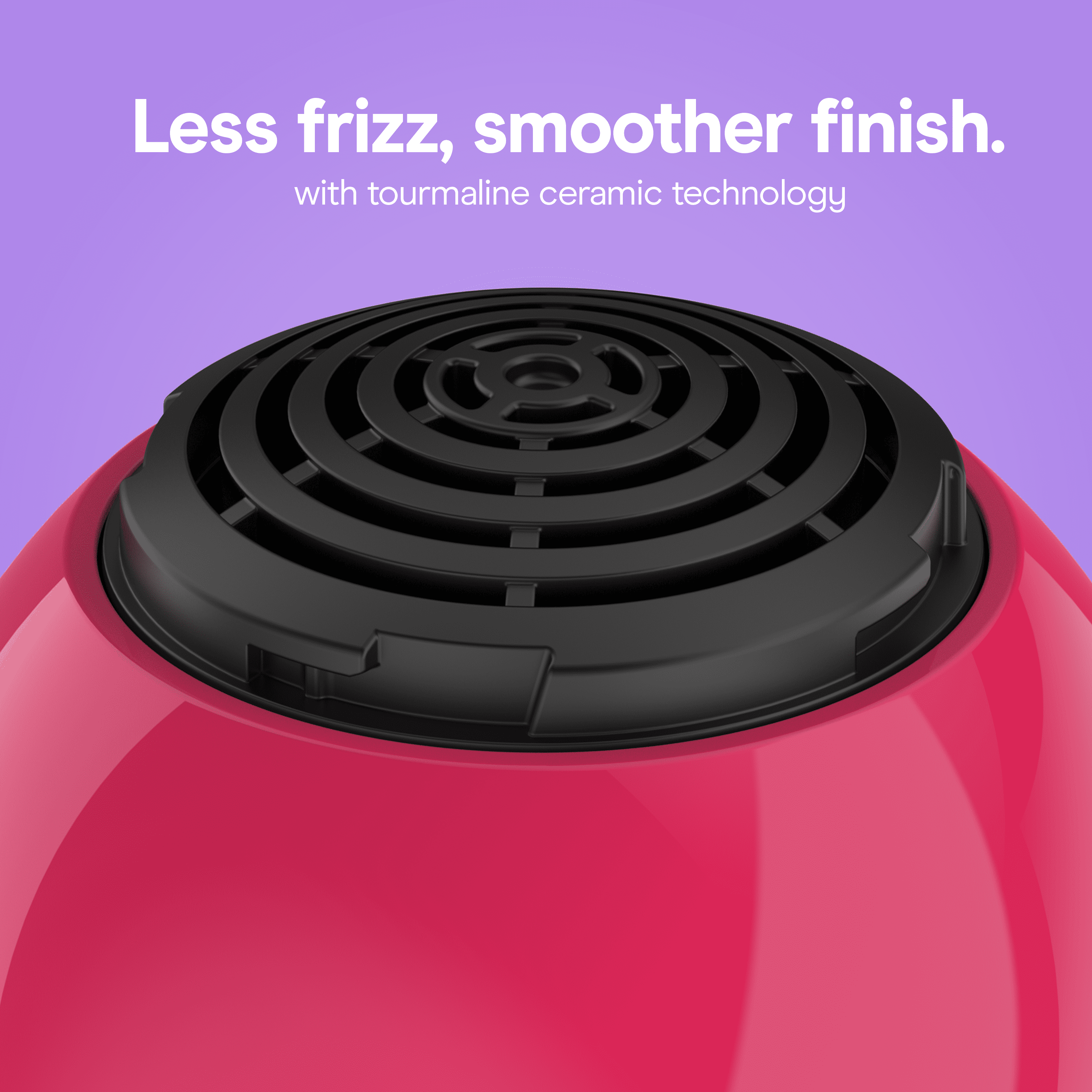 Conair Cake Pop Hair Dryer with Diffuser & Concentrator Attachments, Berry, 1 Count