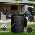 thumbnail image 3 of 24 Gallons Collapsible Trash Can with Gloves, Camping Trash Can with Lid, Pop Up Garbage Can for Outdoor, Large Capacity Leaf Bags for Yard, Lawn, Reusable Garden Garbage Bag - Black, 3 of 4