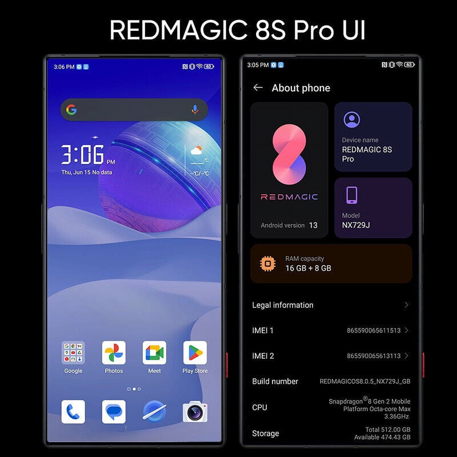 Nubia Red Magic 8s Pro 5G Android Gaming Phone 12GB+256GB