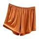 thumbnail image 2 of Puntoco Pantalones cortos de salón para mujer, a la moda, holgados, elásticos, cómodos, versátiles, de verano, anchos, para el hogar, 2 of 5