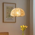 thumbnail image 2 of Arturesthome French Vintage Rope Pendant Light Fixture Living Room Wooden Chandelier, 2 of 7