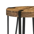 thumbnail image 5 of Alaterre Furniture Ryegate Natural Solid Wood with Metal Round End Table, Natural, 5 of 7
