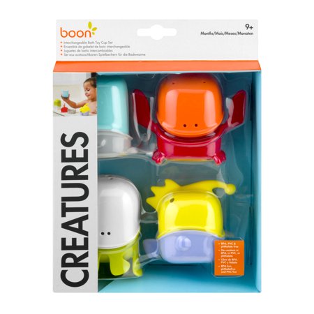 Boon Creatures Interchangeable Bath Toy Cup Set