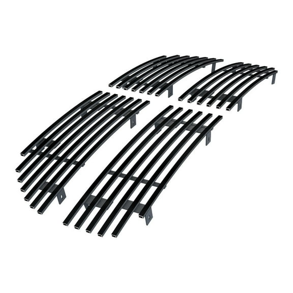 APS Compatible with Dodge Magnum 2005-2007 Main Upper Stainless Steel SS Black Billet Front Grill Grille Insert D85037H