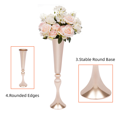 thumbnail image 2 of Wedding Table Centerpiece For Artificial Flower Metal Flower Stand For Party Event Wedding Backdrop Decor Flower Vase Artificial Flower Flower Centerpiece, 2 of 12