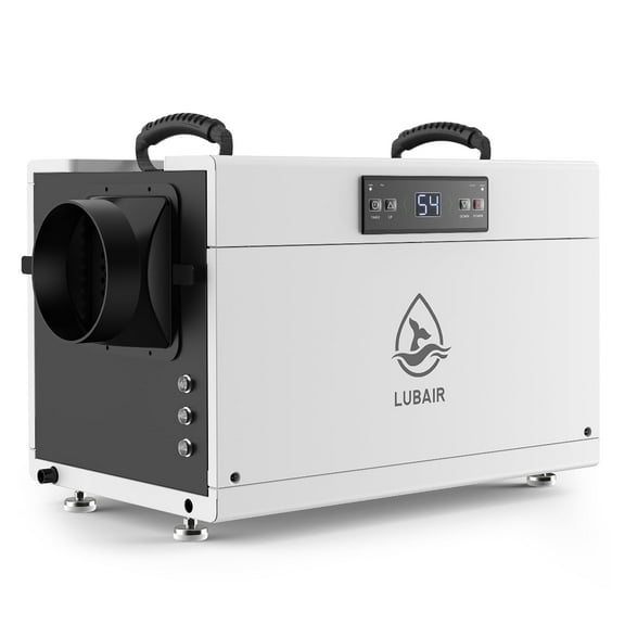 LUBAIR 145 Pint Energy Star Crawl Space Dehumidifier with Drainage Hose for Basement and Commercial Use