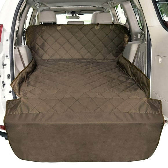 F-color SUV Cargo Liner para perros, resistente al agua, funda de carga para mascotas, funda para asiento de perro, alfombrilla para SUV, sedanes, furgonetas, con protector de solapa de parachoques, a