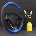 thumbnail image 2 of 38CM Hand Sewing Glossy Carbon Fiber Suede Leather Car Steering Wheel Cover Non-Slip Universal DIY Auto Interior Accessories, 2 of 10